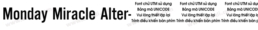Monday Miracle Alter字体转换